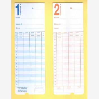 COMPRA CARTELLINI PER TIMBRACARTELLINI TR200 TR220 DI SVAR 1951 MESTRE VENEZIA